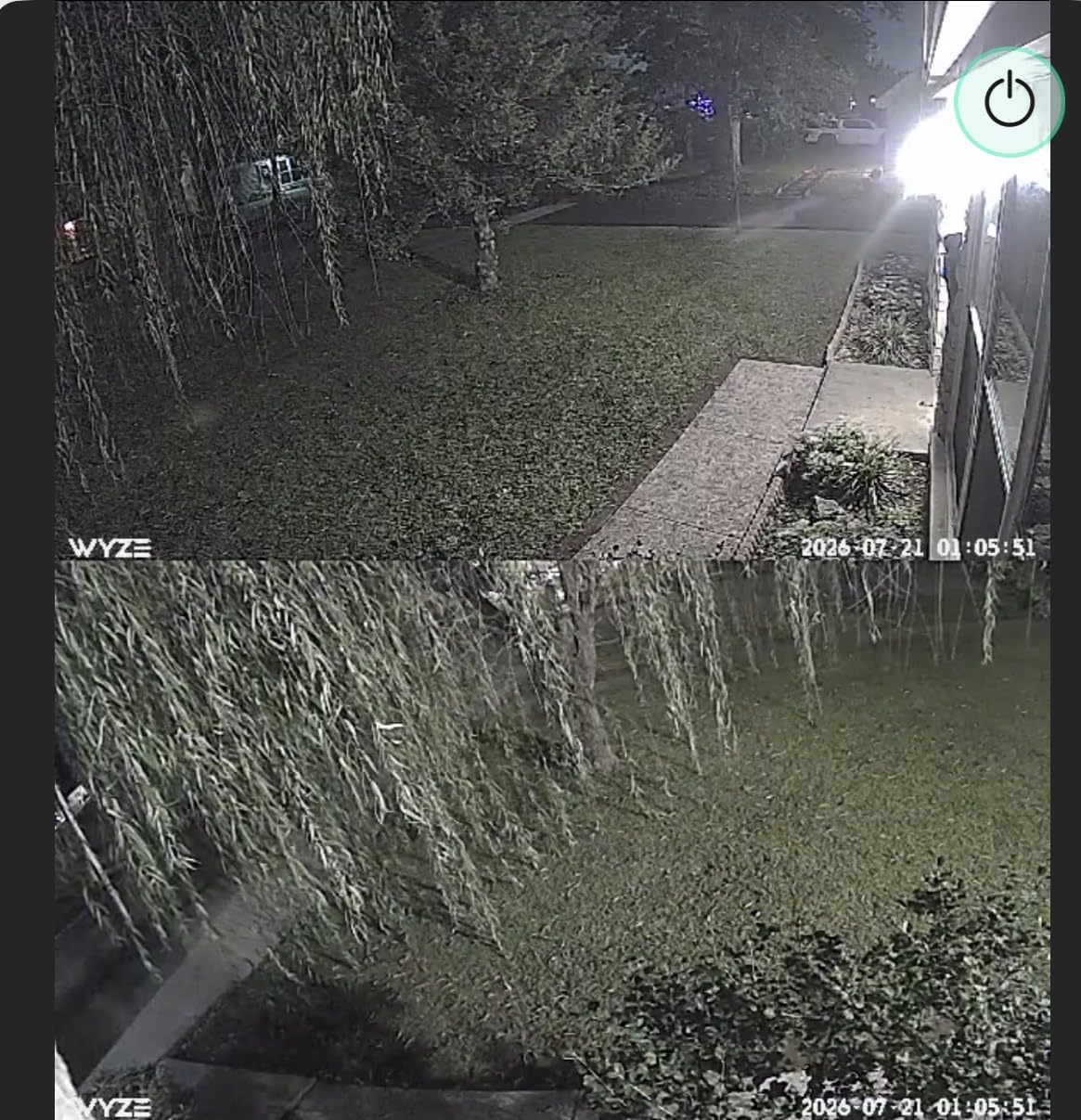 WYZE Duo Cam Pan Indoor/Outdoor IP65 2K 360° Pan/Tilt Smart Home Security Camera with Color Night Vision, Compatible with Alexa & Google Assistant, White customer photo 2