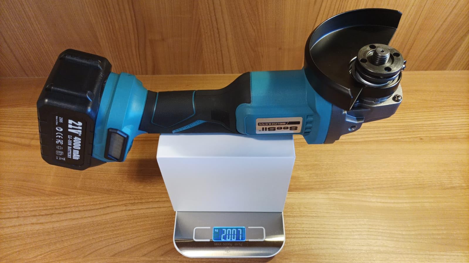 SEESII Cordless Angle Grinder 4-1/2 Inch, 10000RPM Brushless Motor customer photo 2