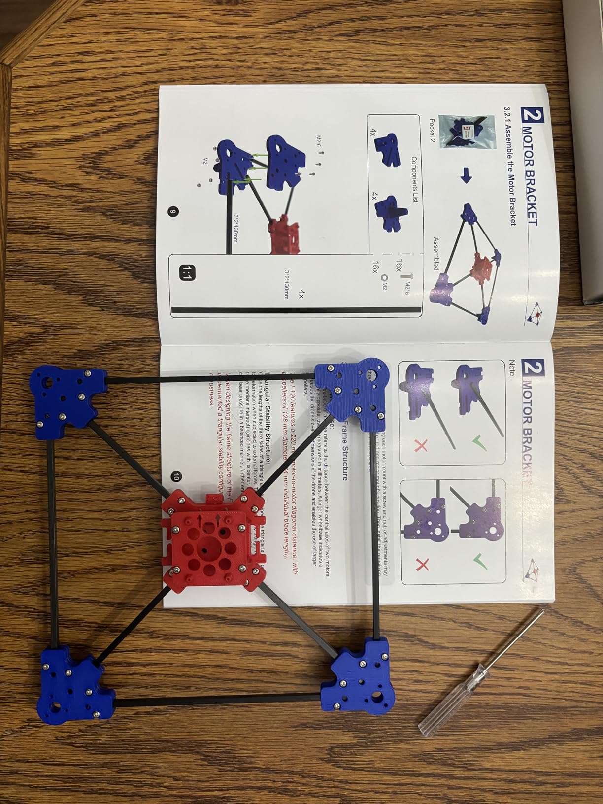 Quadrotor Drone DIY Kit: A Unique STEM Project with Brushless Motor, Optical Flow Hovering, One-Click Takeoff and Landing, and 360° Flip for DIY Enthusiasts to Learn Drone Basics customer photo 2