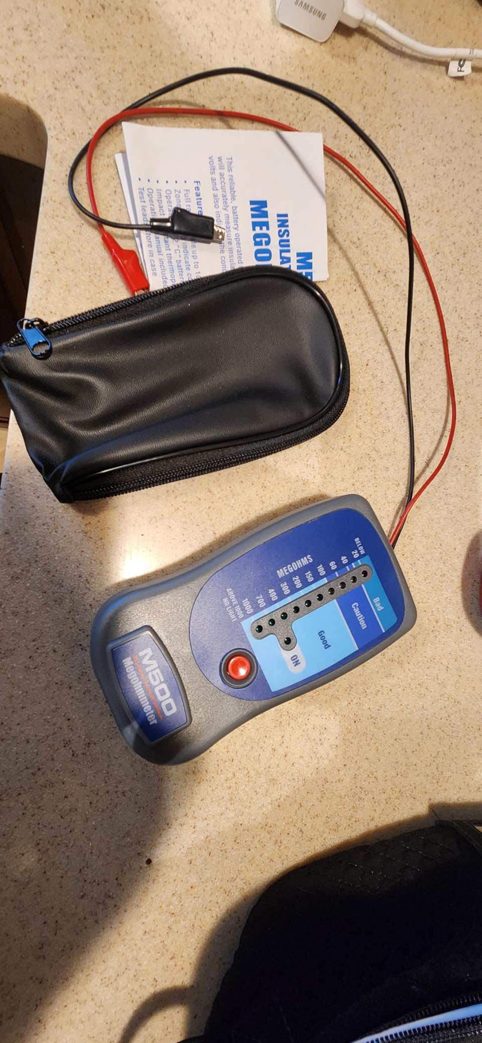 M500 Insulation Megohmmeter Compatible with Supco M500, 0 to 1000MΩ customer photo 1
