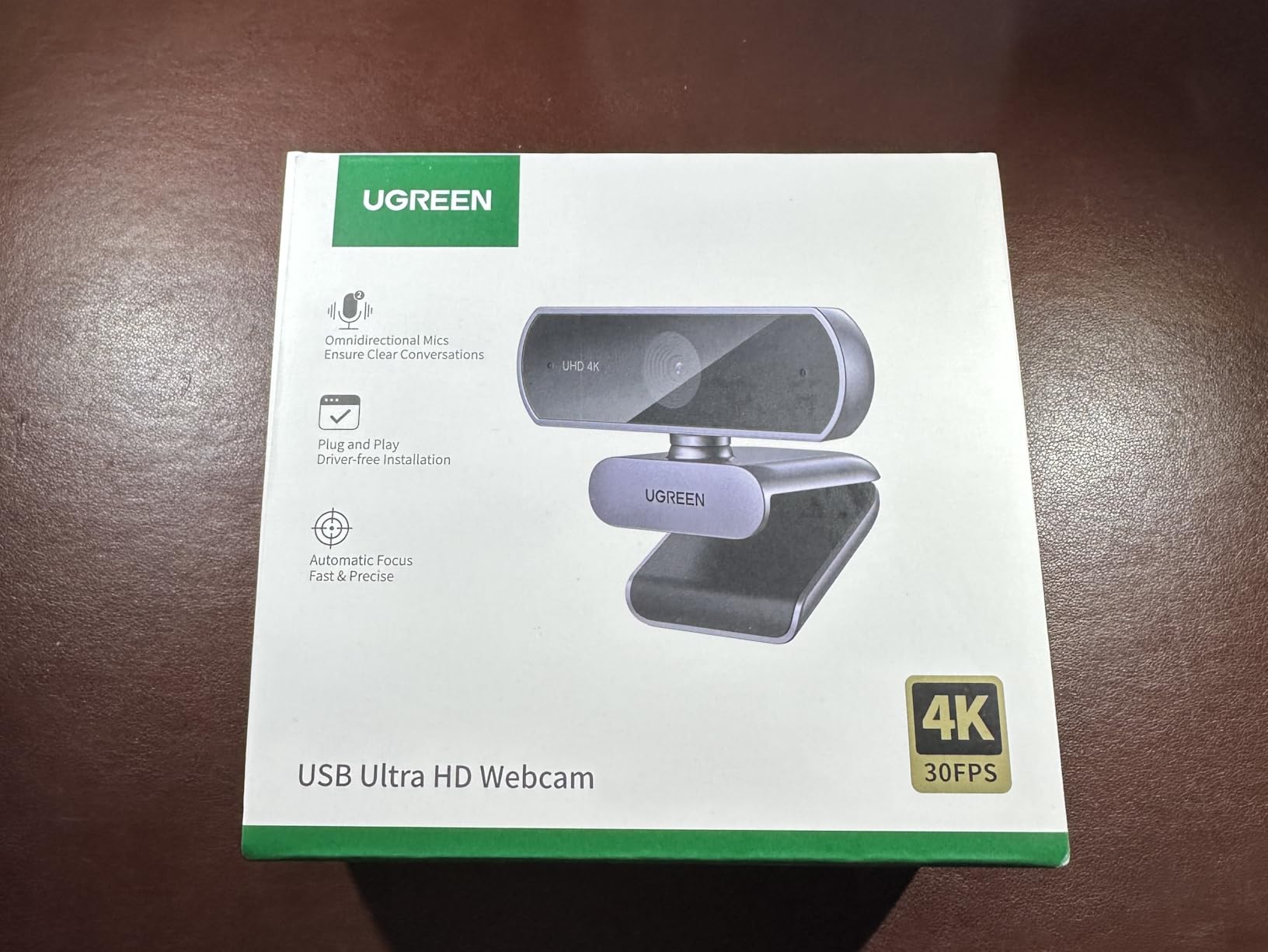 UGREEN 4K@30fps Webcam for PC Ultra HD Web Camera with Noise-canceling Mics customer photo 1