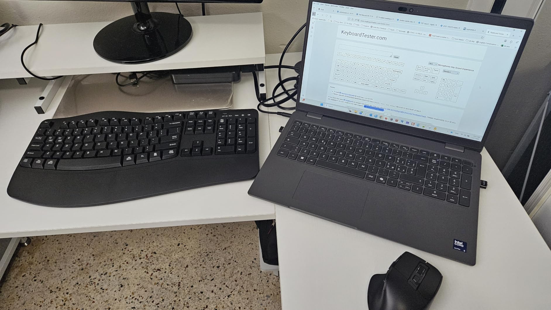 Wireless Keyboard and Mouse Combo, 2.4G Ergonomic Wave Keys(Black) customer photo 1