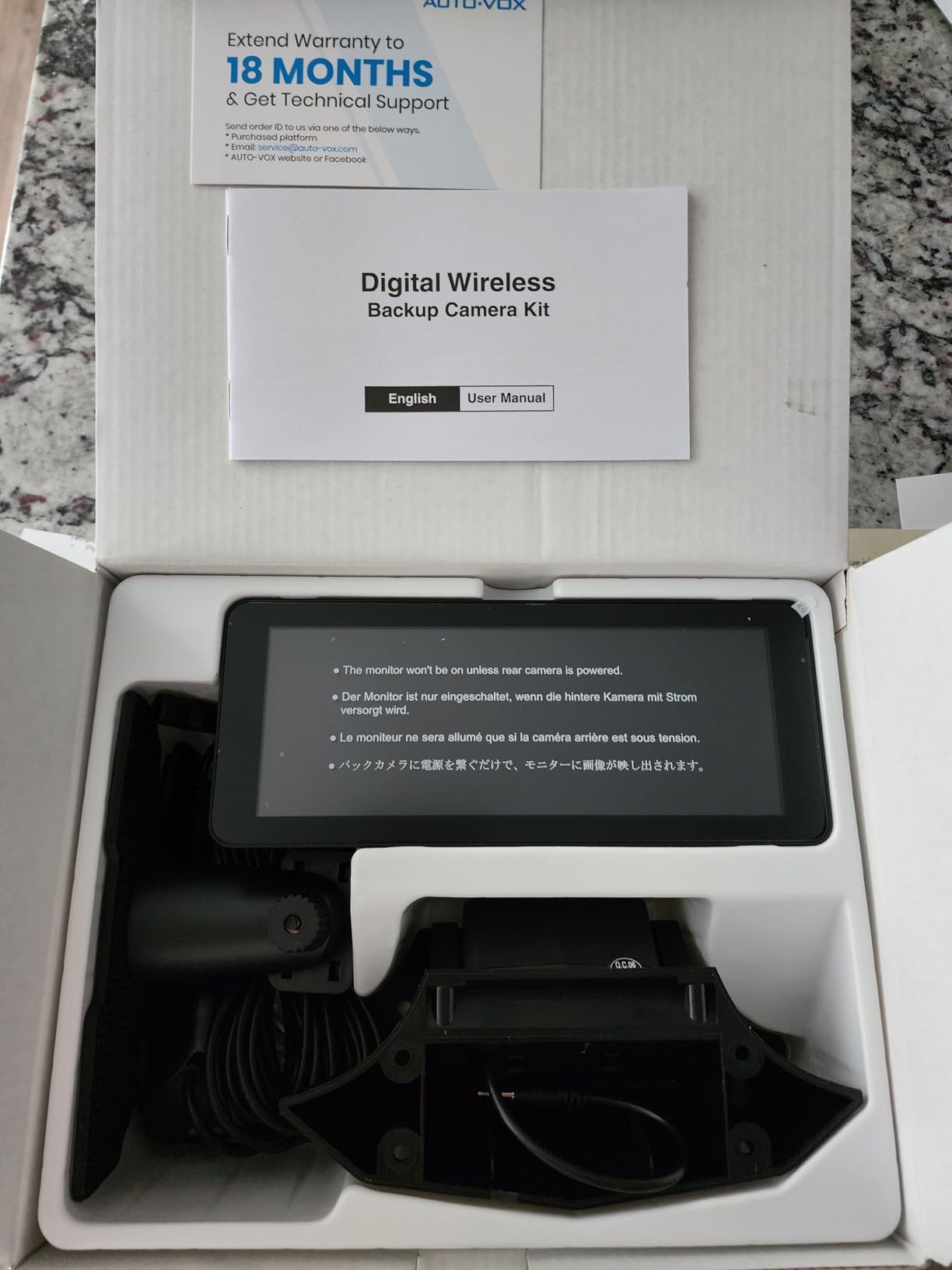 AUTO-VOX RV Backup Camera Wireless Plug and Play Compatible with Most RV customer photo 2
