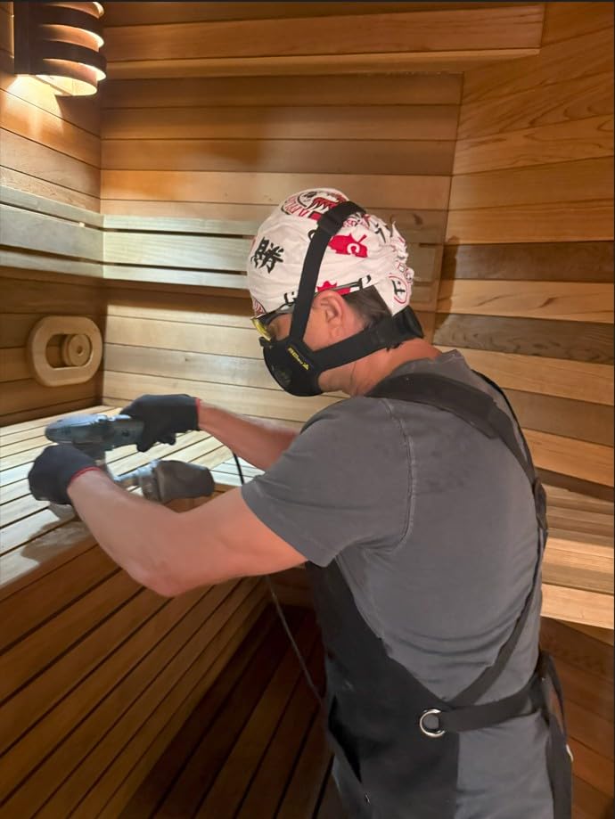 FIGHTECH Dust Mask 2 Sizes - Large, Woodworking Reusable Carbon Filter Mask customer photo 2