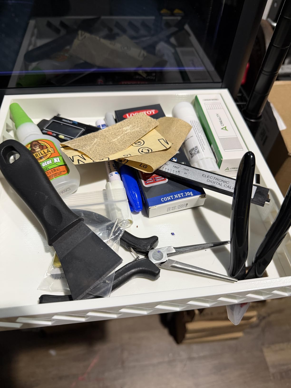 68Pcs 3D Printer Tools Kit with Storage Case, 3D Printer Accessories - Deburring Tool, 3D Printer Removing Scrapers, Metal Files, Brushes, Hand Drill, Tweezers, for Bambu Lab, Ender 3, Kobra, etc. customer photo 2
