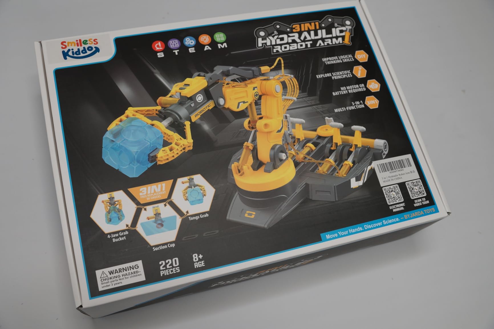 Hydraulic Robot Arm STEM Building Toy, 220 Pcs Engineering Kit customer photo 1