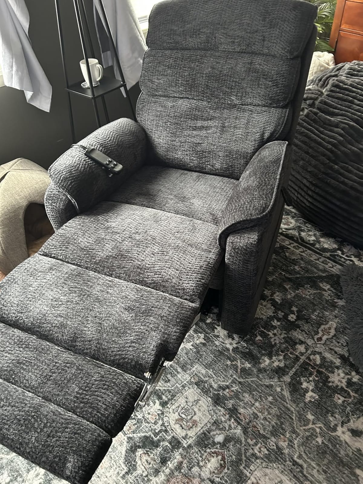 DYNOX 9298 Large Power Lift Recliner Chair for Elderly, 400 lbs, Dark Grey customer photo 2