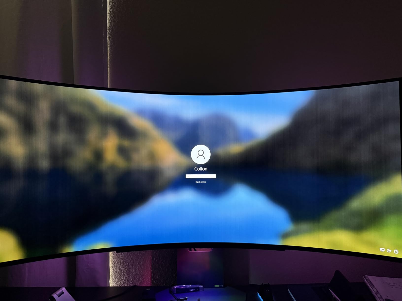 LG 45GX900A-B 45-Inch Ultragear WQHD (3440 x 1440) OLED Curved Gaming Monitor, 240Hz, 0.03ms, NVIDIA G-Sync, VESA DisplayHDR True Black 400, HDMI 2.1, DisplayPort, USB Type-C PD 65W customer photo 2
