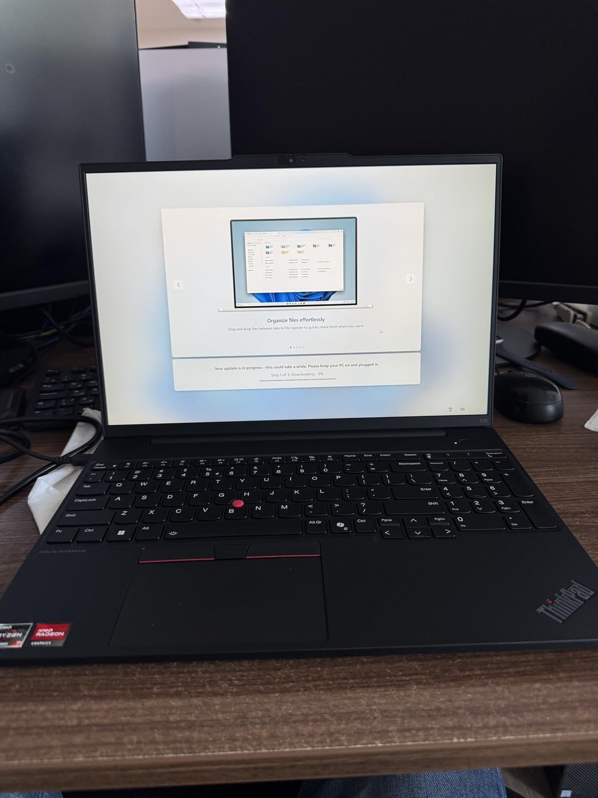 Lenovo ThinkPad E16 16 Ryzen 7 7735HS 16GB DDR5 512GB SSD Type-C Hub Laptop customer photo 2