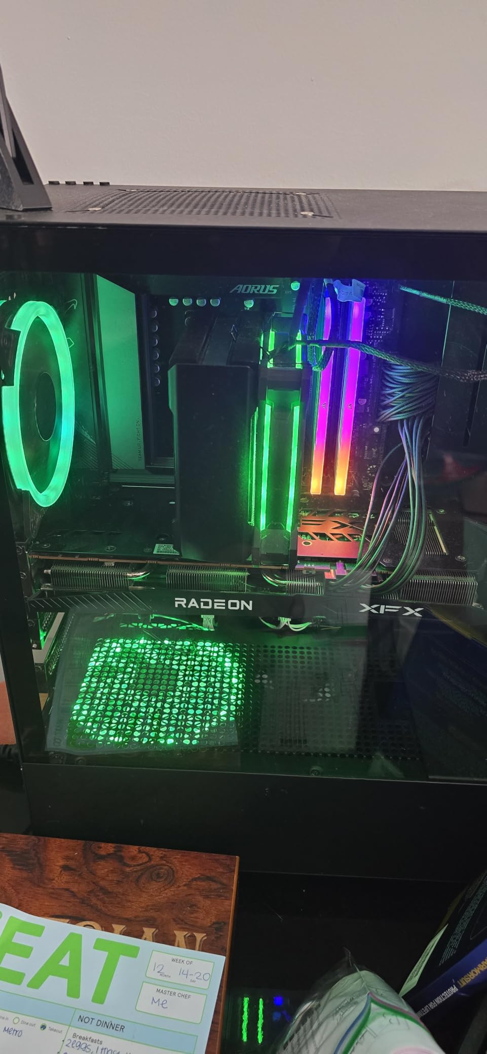 1000W Fully Modular Power Supply, 80+ Gold PSU, ATX 3.1 & PCIe 5.1 Ready, Native Dual-Color 12V-2x6 Cable, RGB Low-Noise Smart Fan, 105°C-Rated Capacitors, Black customer photo 2