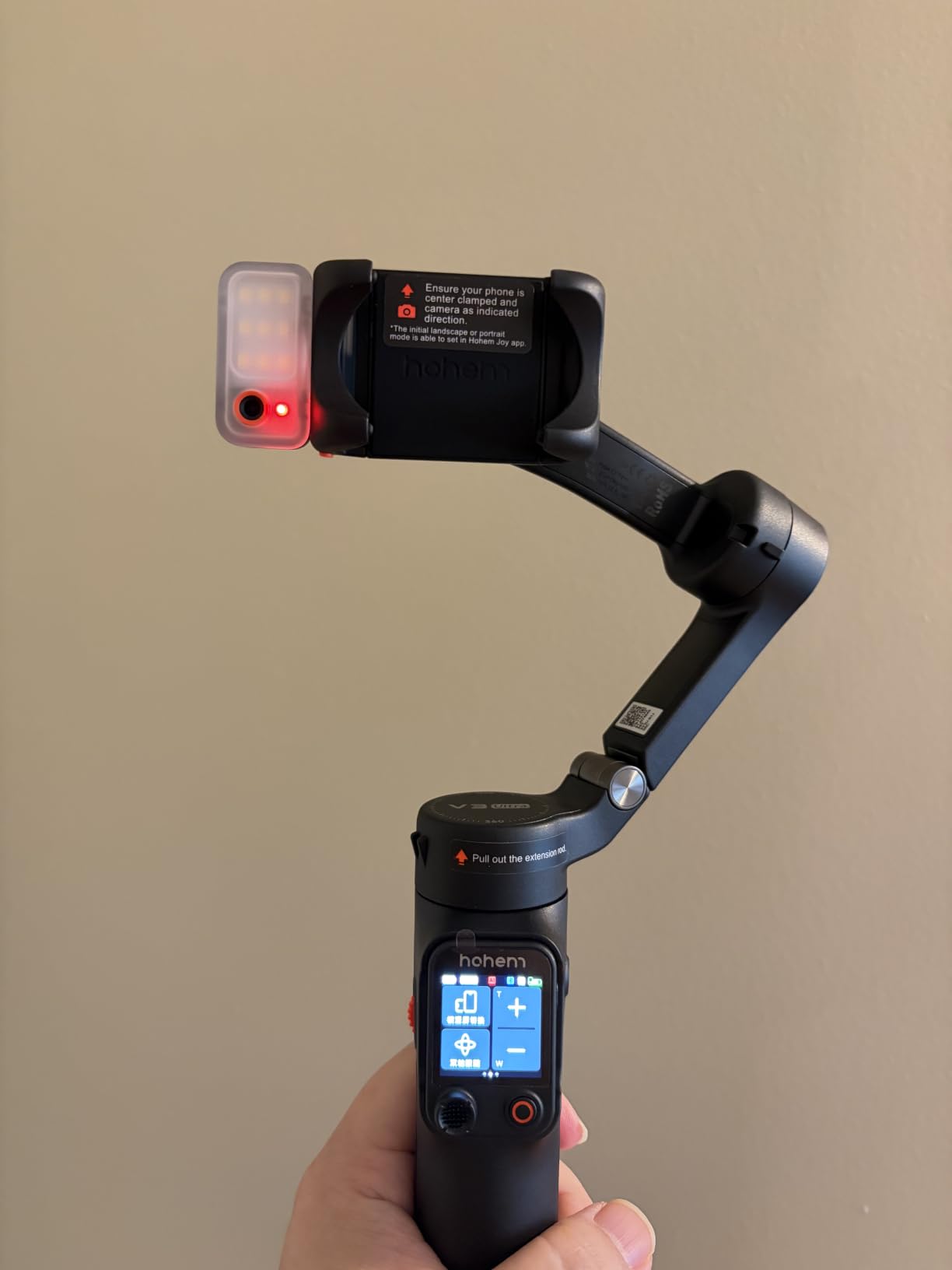 hohem iSteady V3 Ultra 3-Axis Gimbal Stabilizer for iPhone & Android customer photo 1