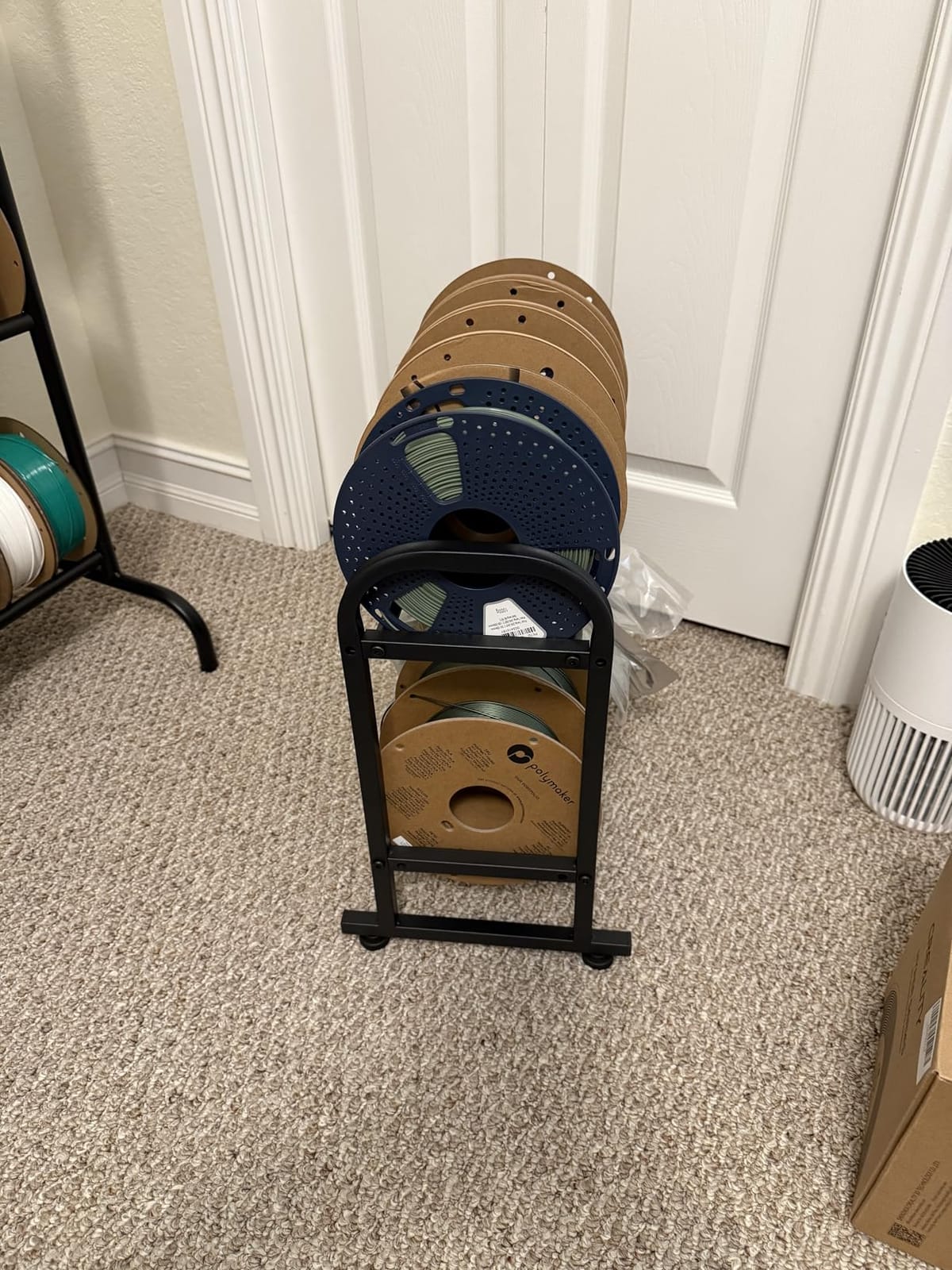 facka 3D Printer Filament Storage Rack,2-Tier Metal Filament Spool Holder customer photo 2