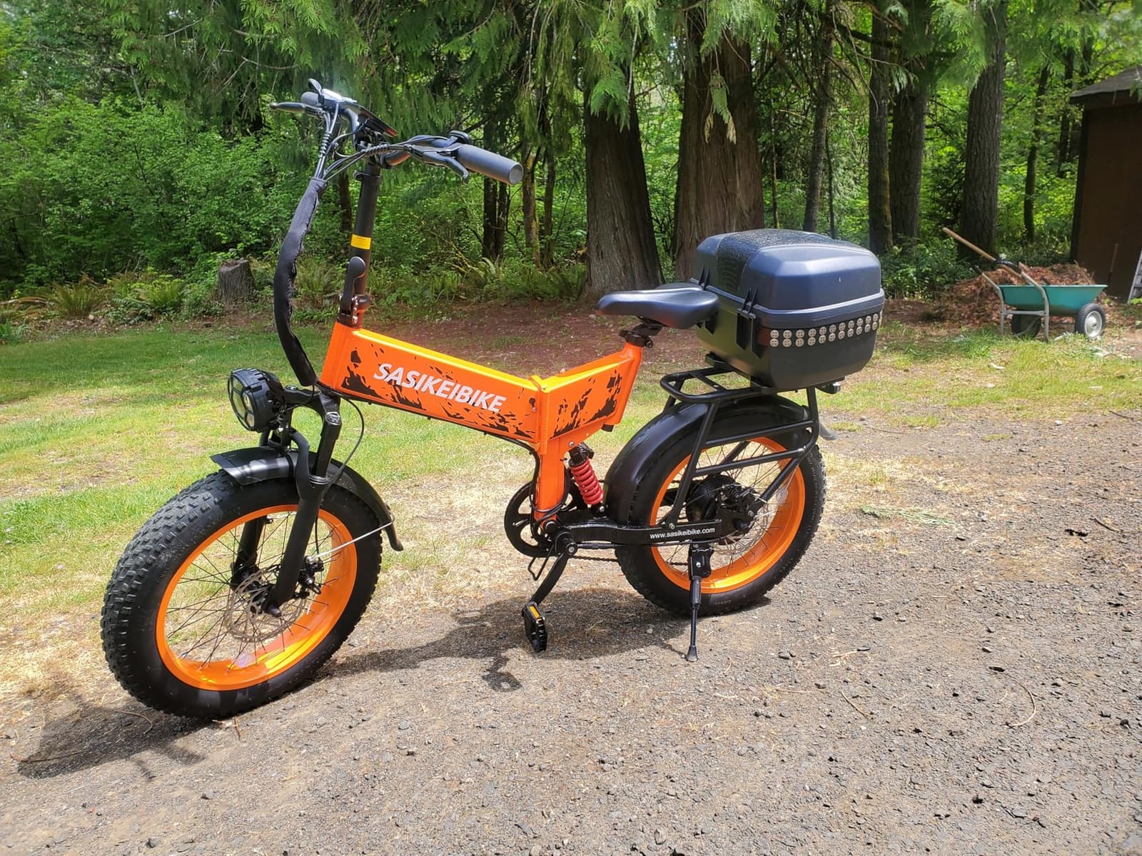 1500W Folding Electric Bike for Adult 52V20Ah Battery 20x4inch Ebike customer photo 1