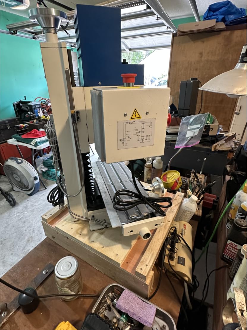 Mechmaxx 1.5HP 7''x 27-1/2''Benchtop Mini Mill Drill Machine, Variable Speed, R8 Spindle, Brushless Motor, 110V, Compact Milling Drilling Tool for Garage Shop, DIY Metalworking without Stand, VM25LD customer photo 2