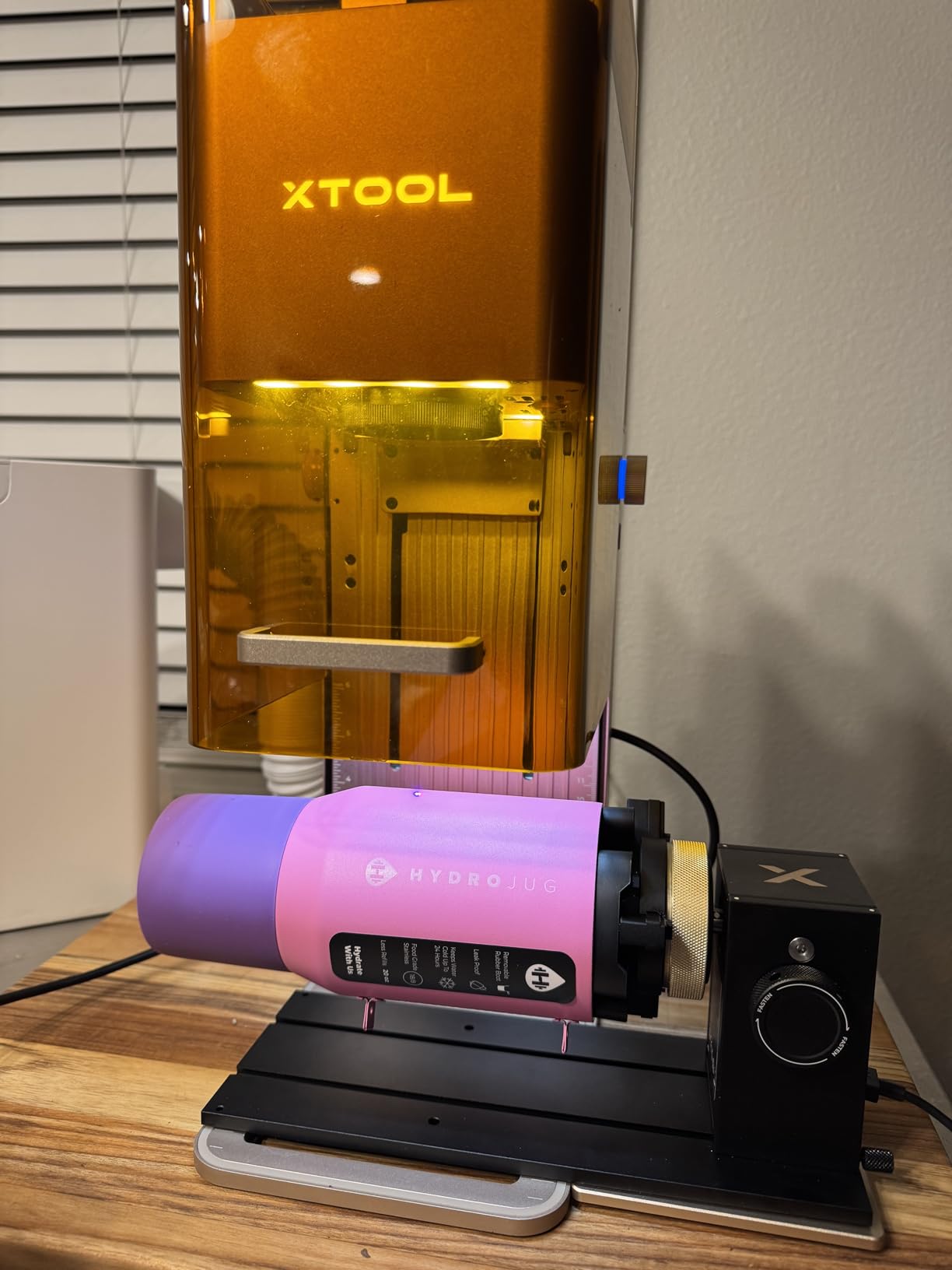 xTool RA3 World's First Smart MagSwap Rotary for xTool P3, F2 Ultra, F1 Ultra, F2 Laser Engraver, 360° LiDAR Mapping Alignment, Intelligent Rotary that Masters Engraving on Rings, Tumblers & Ornaments customer photo 1