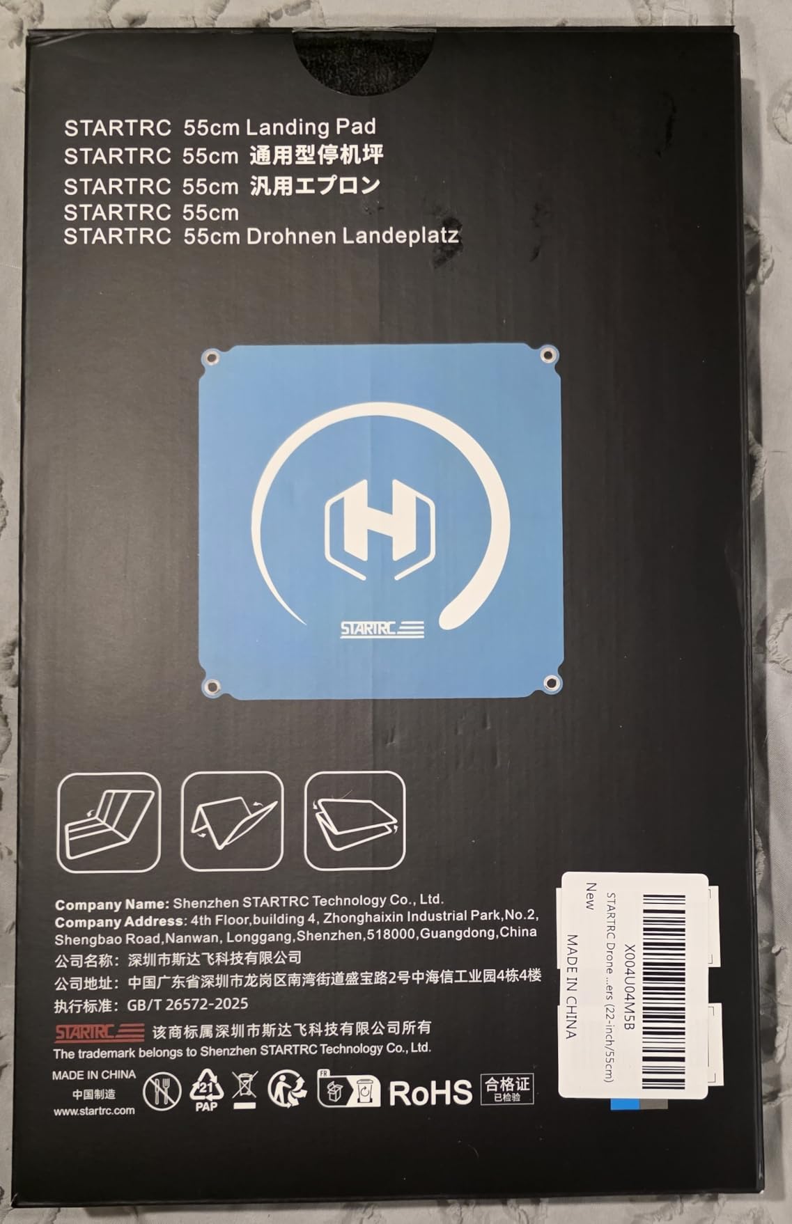 STARTRC Drone Landing Pad 22 inch Foldable & Waterproof with Wipe-clean Surface, Drone Accessories for DJI Mini 5 Pro/4/3/Mini 4k/NEO 2/Avata 360/Lito X1/Mavic 4 pro/Air 3s, for Skyrover X1/S1 Landing Pad Weighted with Stakes(55cm) customer photo 2