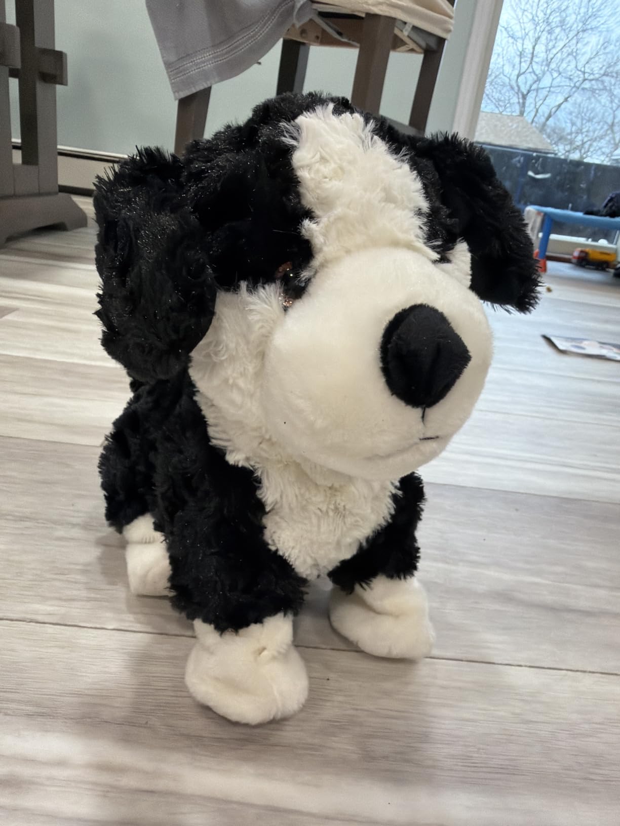 Electronic Interactive Plush Dog Toy, Realistic Robot Puppy Toy, Walking, Talking, Barking, Tail Wagging, Voice-Activated Control Stuffed Animal Pet Toys for Children customer photo 1
