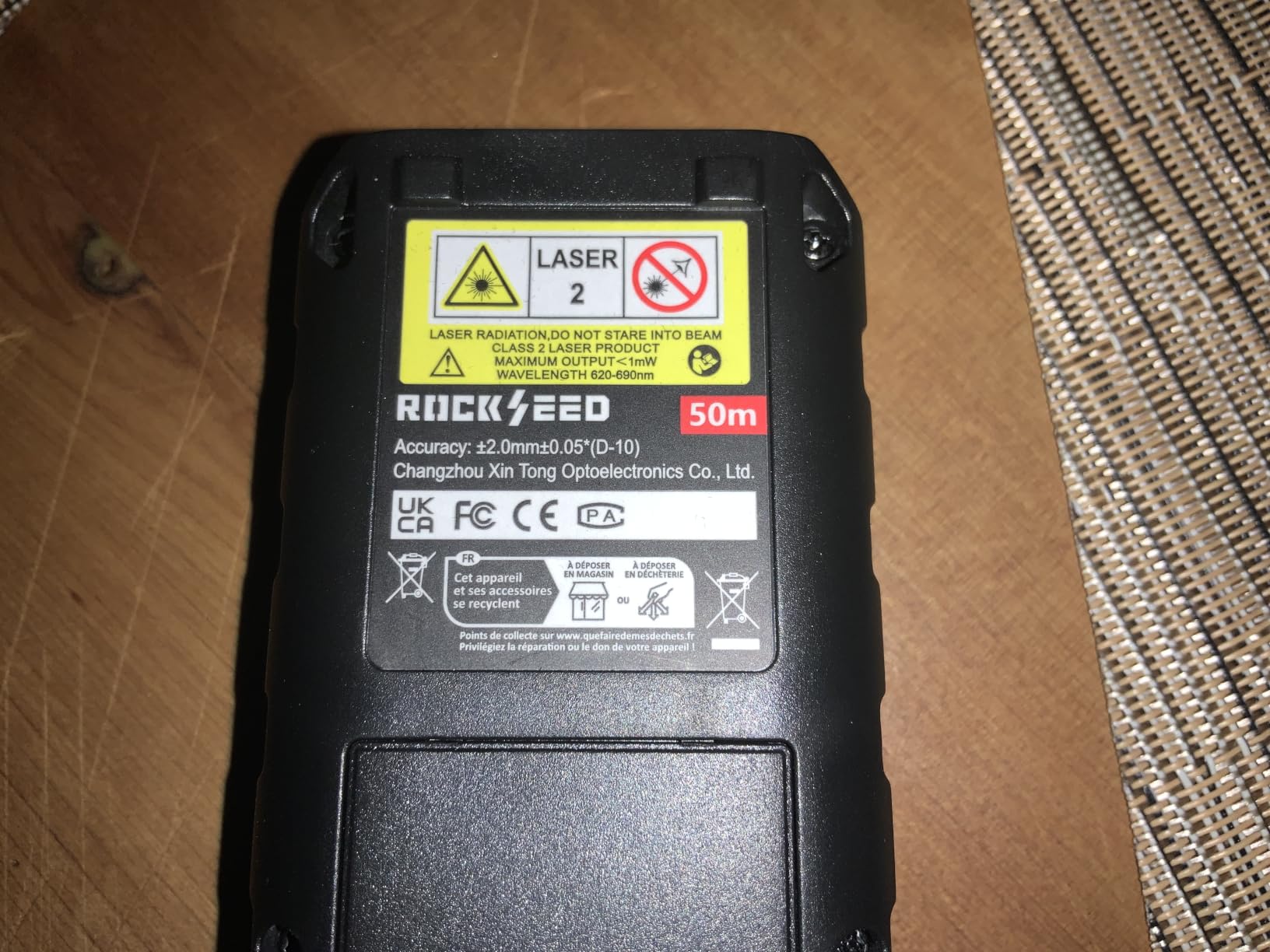 Laser Measure,RockSeed Digital Laser Distance Meter with 2 Bubble Levels,Portable M/in/Ft Unit Switching Backlit LCD and Measuring Distance/Area/Volume/Pythagorean customer photo 1
