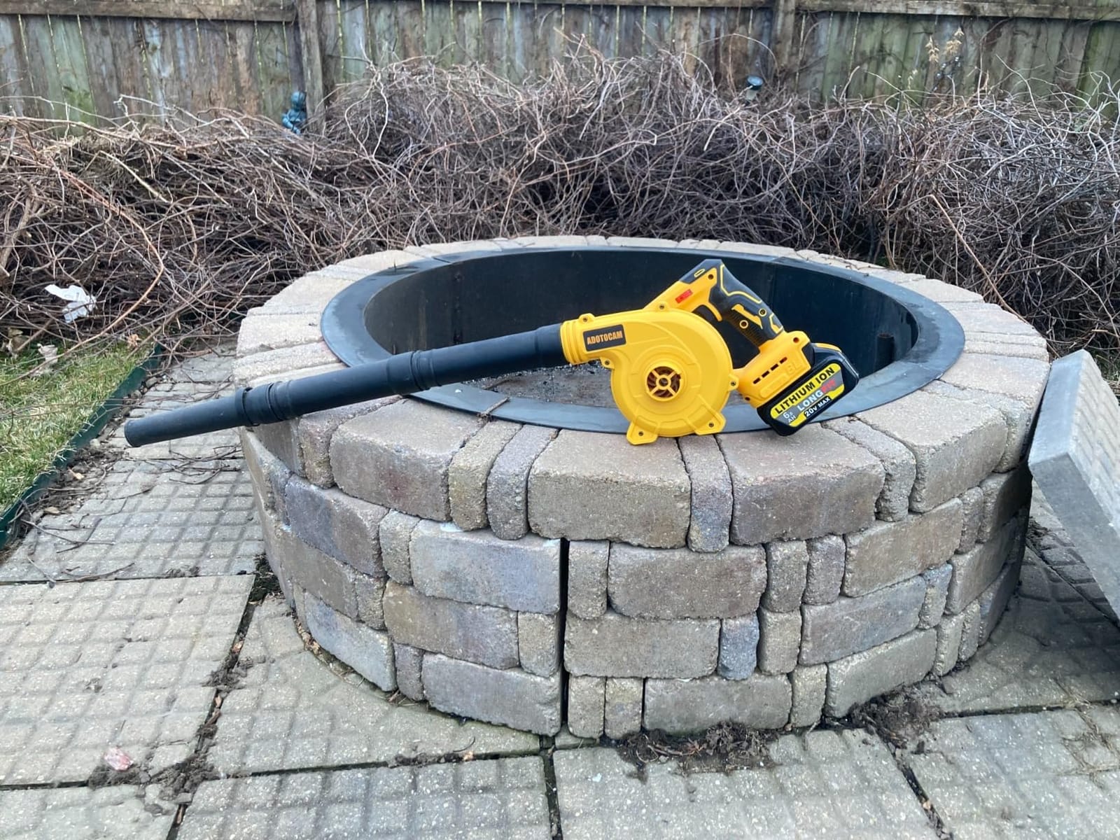 Roof Gutter Cleaning from The Ground, Leaf Blowers for Dewalt 20V Battery customer photo 2