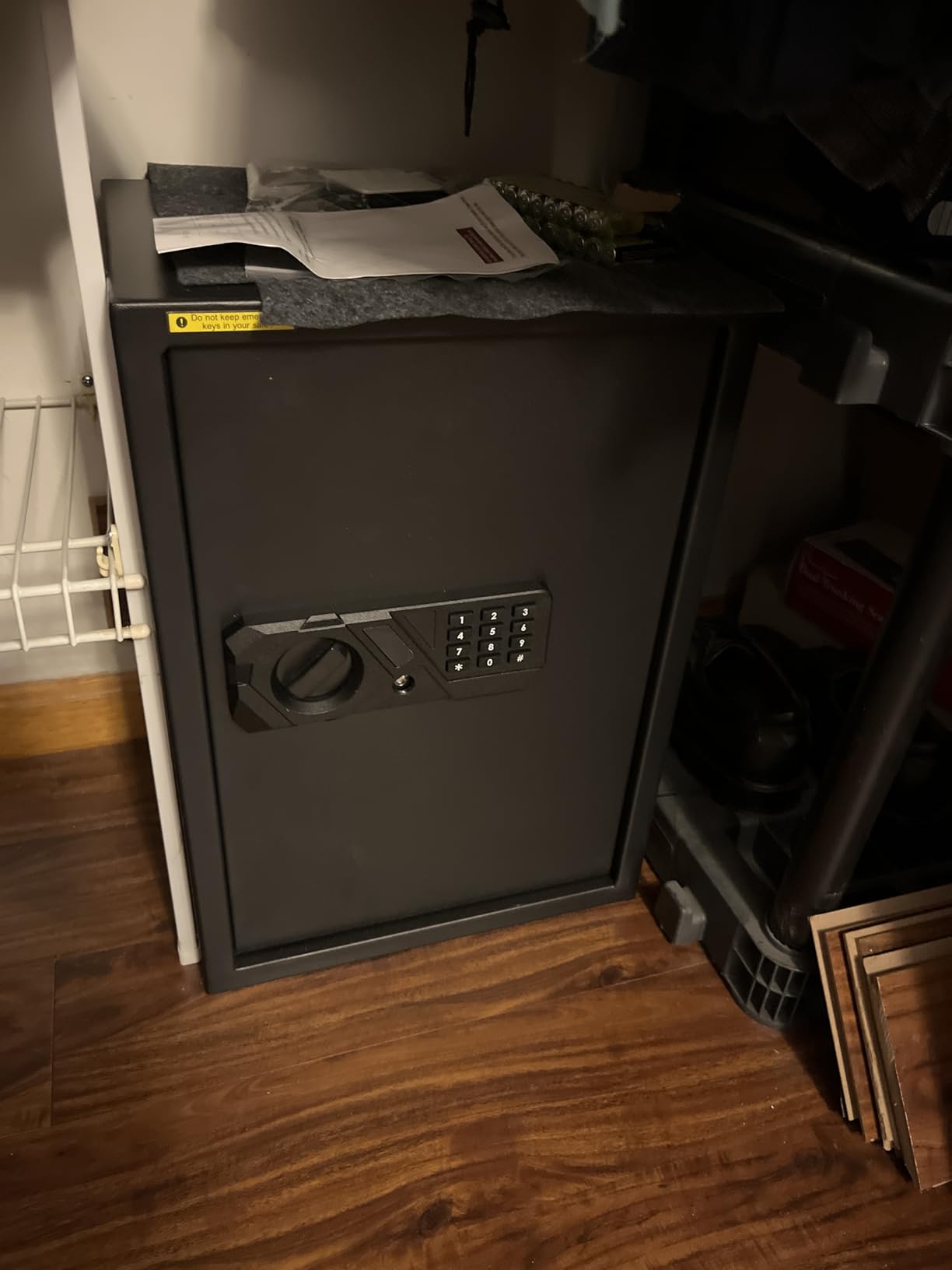 2.0 Cub Large Fireproof Safes for Home Use, Digital Security Safe Box Fireproof Waterproof with Combination Lock and Removable Shelf, Home Fire Safe for Document Money Medicines Valuables customer photo 1