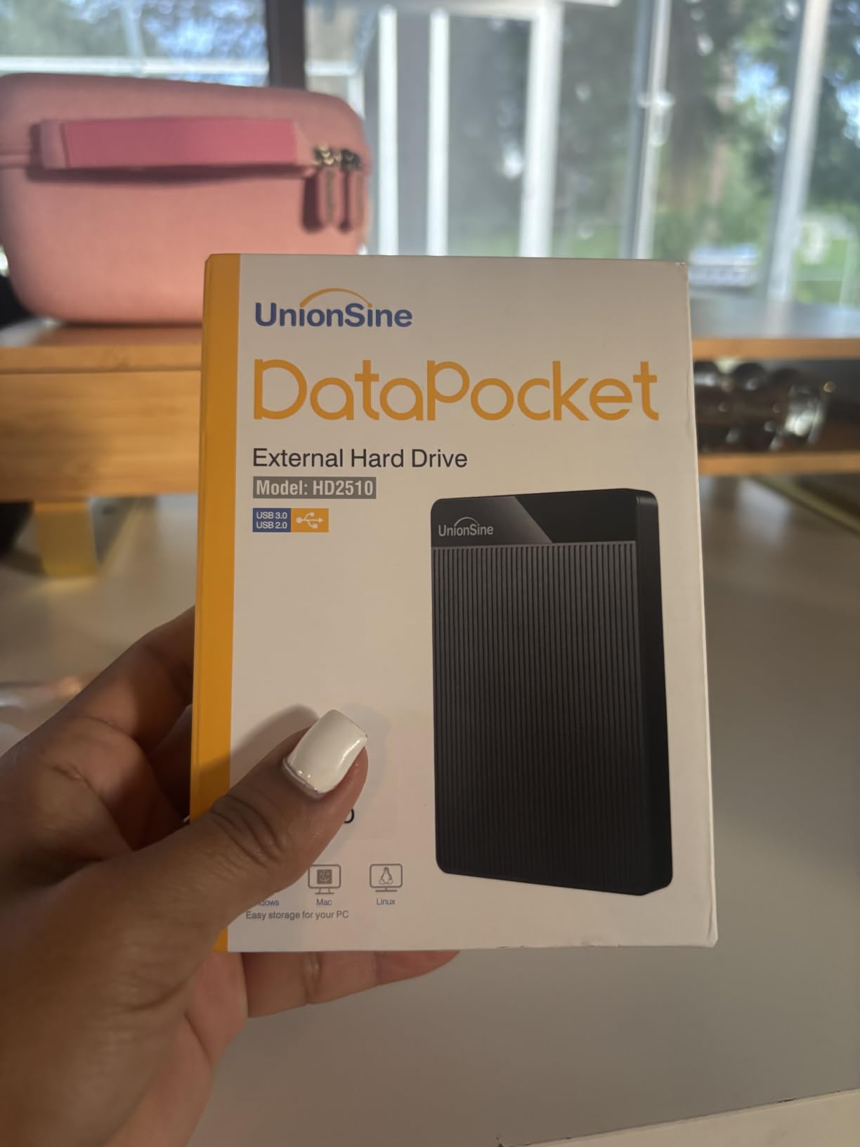 UnionSine 1TB Ultra Slim Portable External Hard Drive HDD-USB 3.0 customer photo 2
