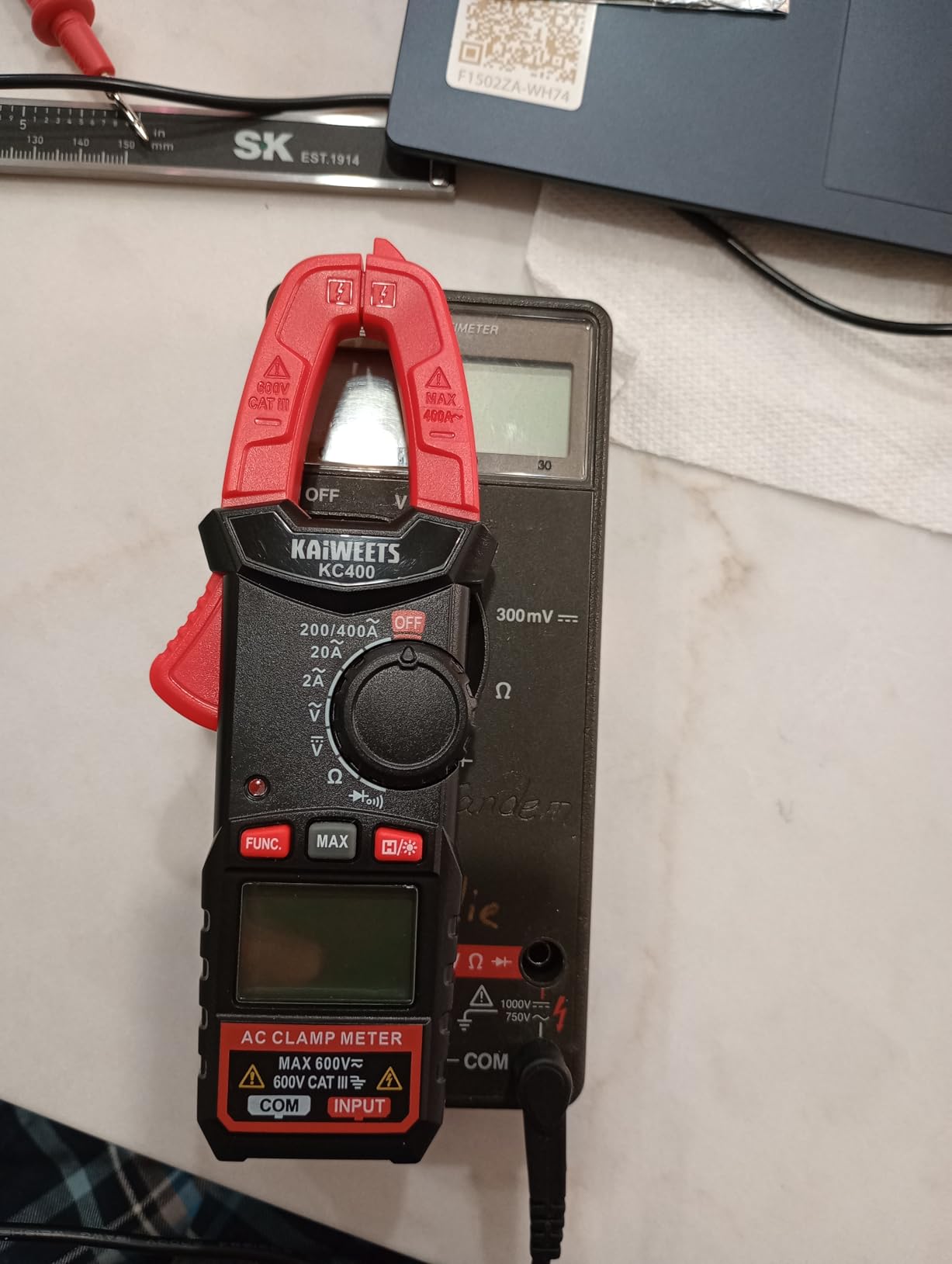 KAIWEETS DC Clamp Meter 200A AC/DC Amp Meter True RMS Compact Multimeter customer photo 2