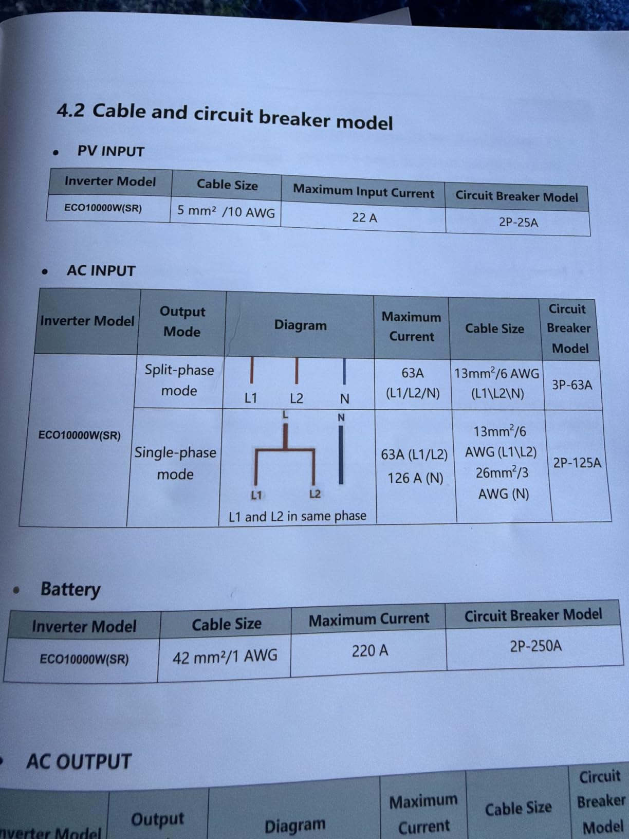 ECO-WORTHY Liber 10000W DC 48V UL1741 Solar Inverter,AC Output 120V/240V,Support Parallel,Built-in 2 MPPT Solar Controllers,Max 200A Battery Charging,Parallel Up to 6 Units 48V Inverter Charger customer photo 2