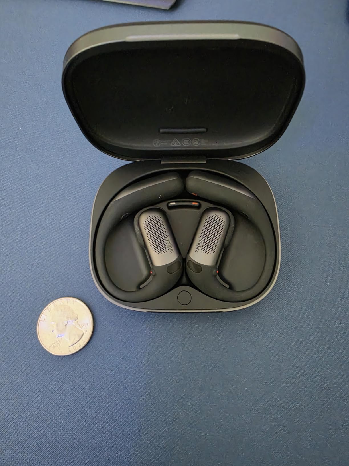 SHOKZ OpenFit Pro Open-Ear Earbuds with Noise Reduction, Dolby Atmos, Black customer photo 1