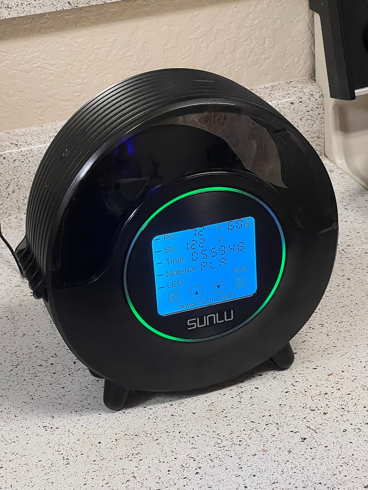 SUNLU Official Filament Dryer S2, for PLA PETG ABS Filament, Black customer photo 2