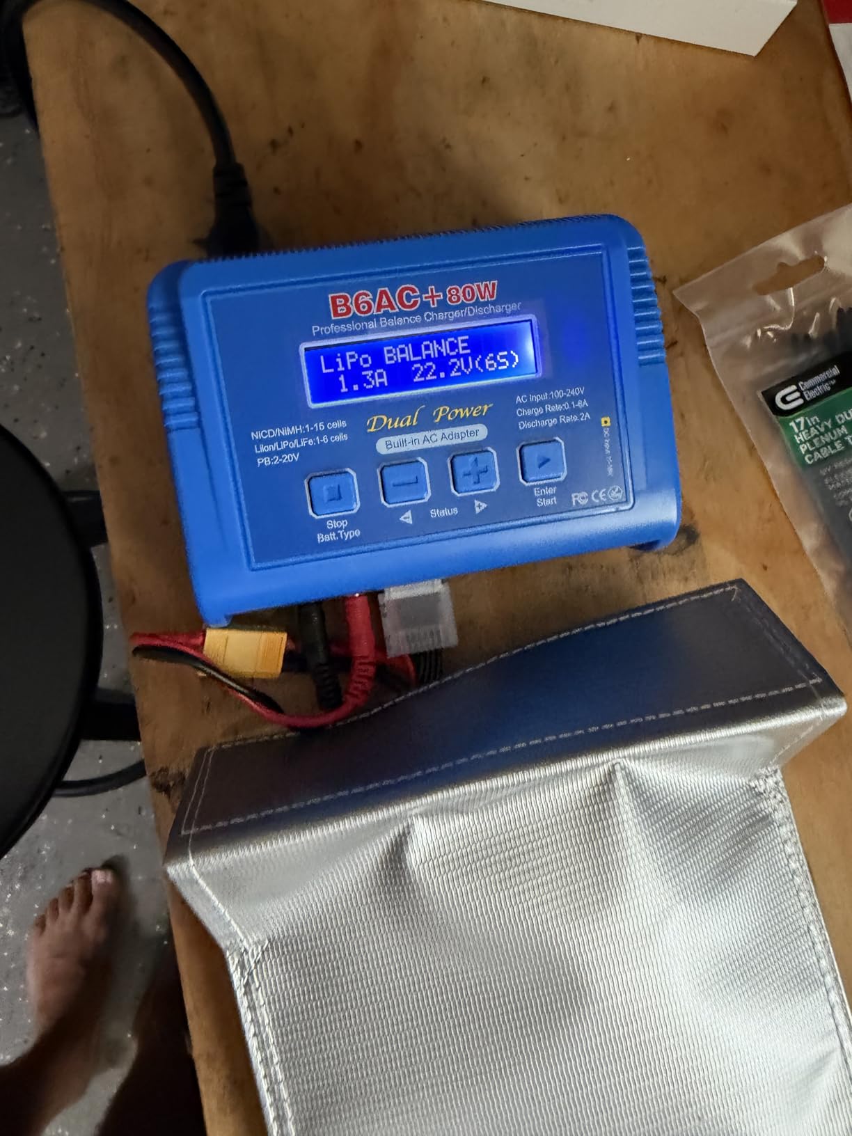 LiPo Charger 80W 6A Fast Balance Battery Chargers for RC Car Boat Drone customer photo 2