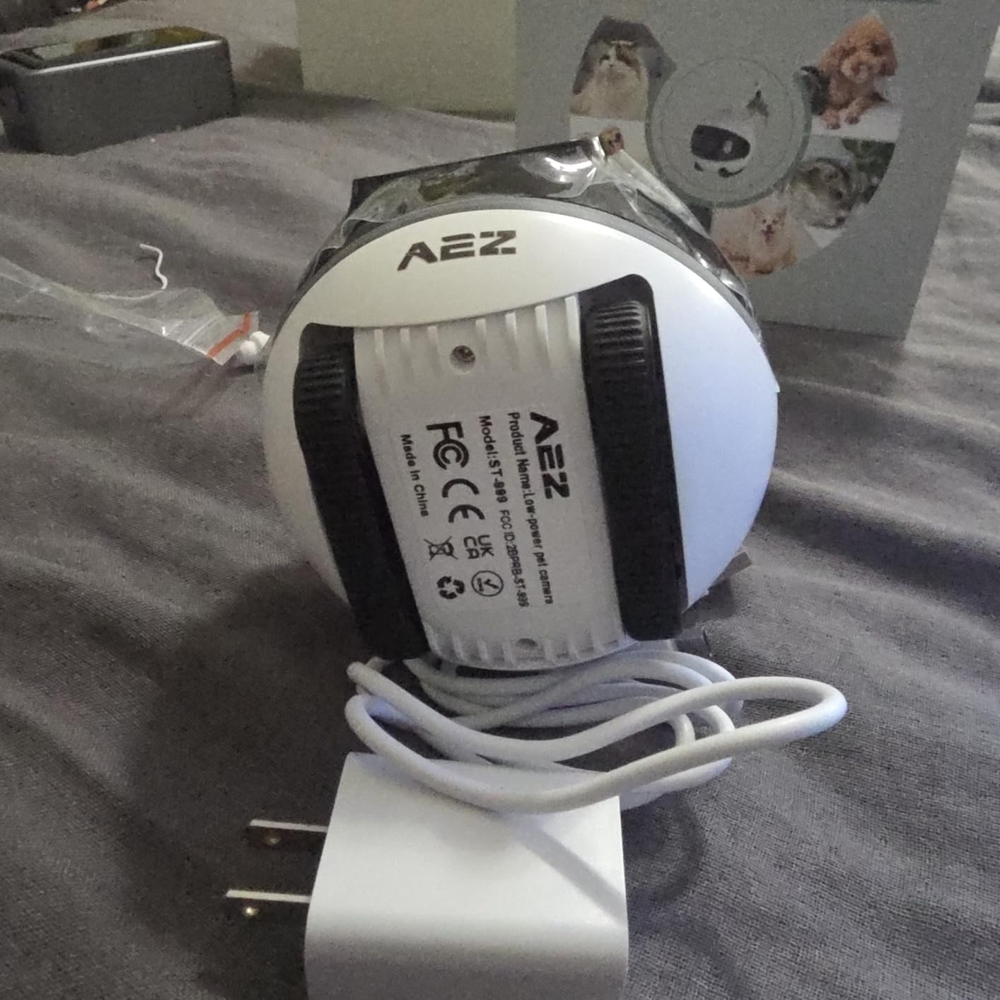 AEZ Robot Camera on Wheels 1080P Dual Lens,Indoor Movable Security Camera with 2-Way Talk,Blinky Bot with Night Vision,Distance Bot App Control for Cats/Dogs/Baby/Elderly (SD/Cloud Storage) customer photo 1