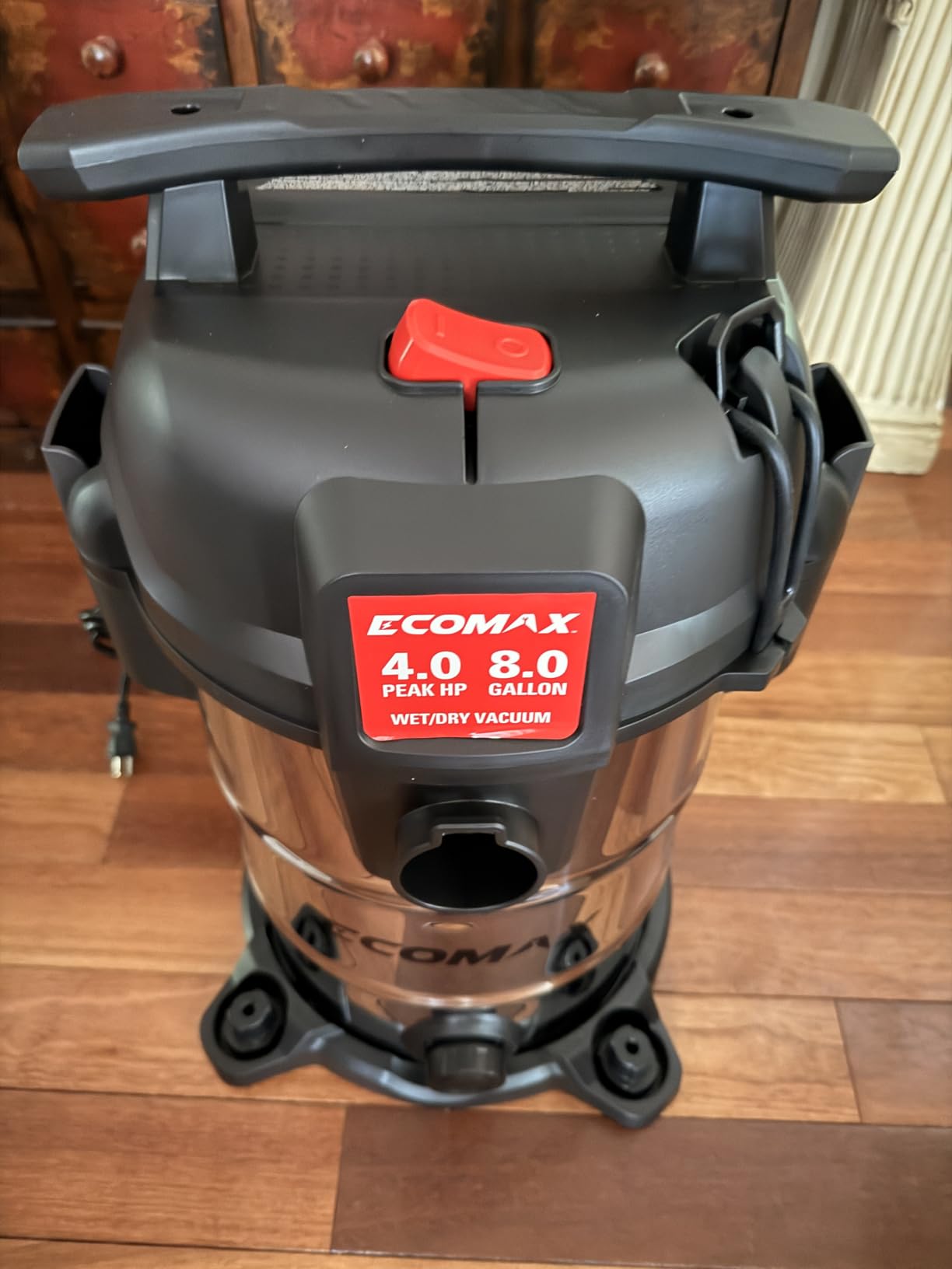 ECOMAX 8 Gallon Ultra Quiet Stainless Steel Shop Vacuum Wet and Dry customer photo 2