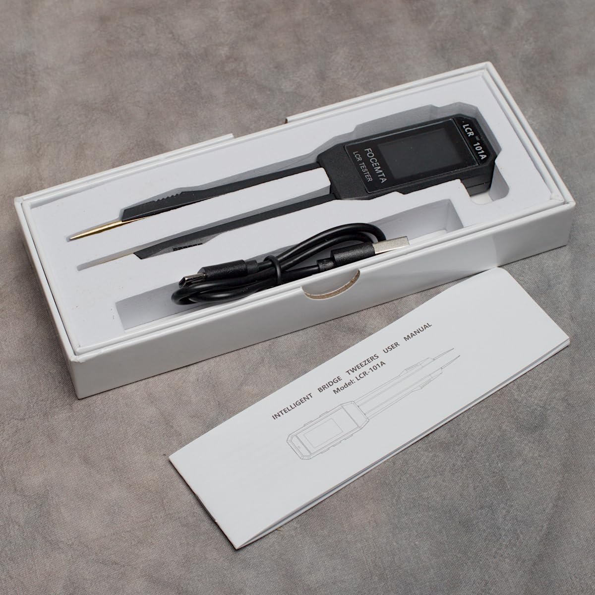 Precision LCR-101A Meter Handheld - Digital LCR Meter Measures Capacitance Inductance Resistance with Auto Component Recognition Electronic Component Analyze customer photo 1