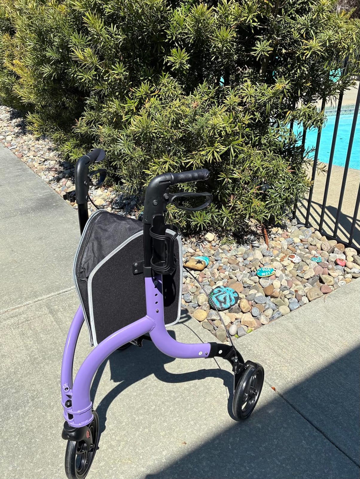 HOMLAND Foldable 3 Wheel Walkers for Seniors, Lightweight 10.4 lb customer photo 2