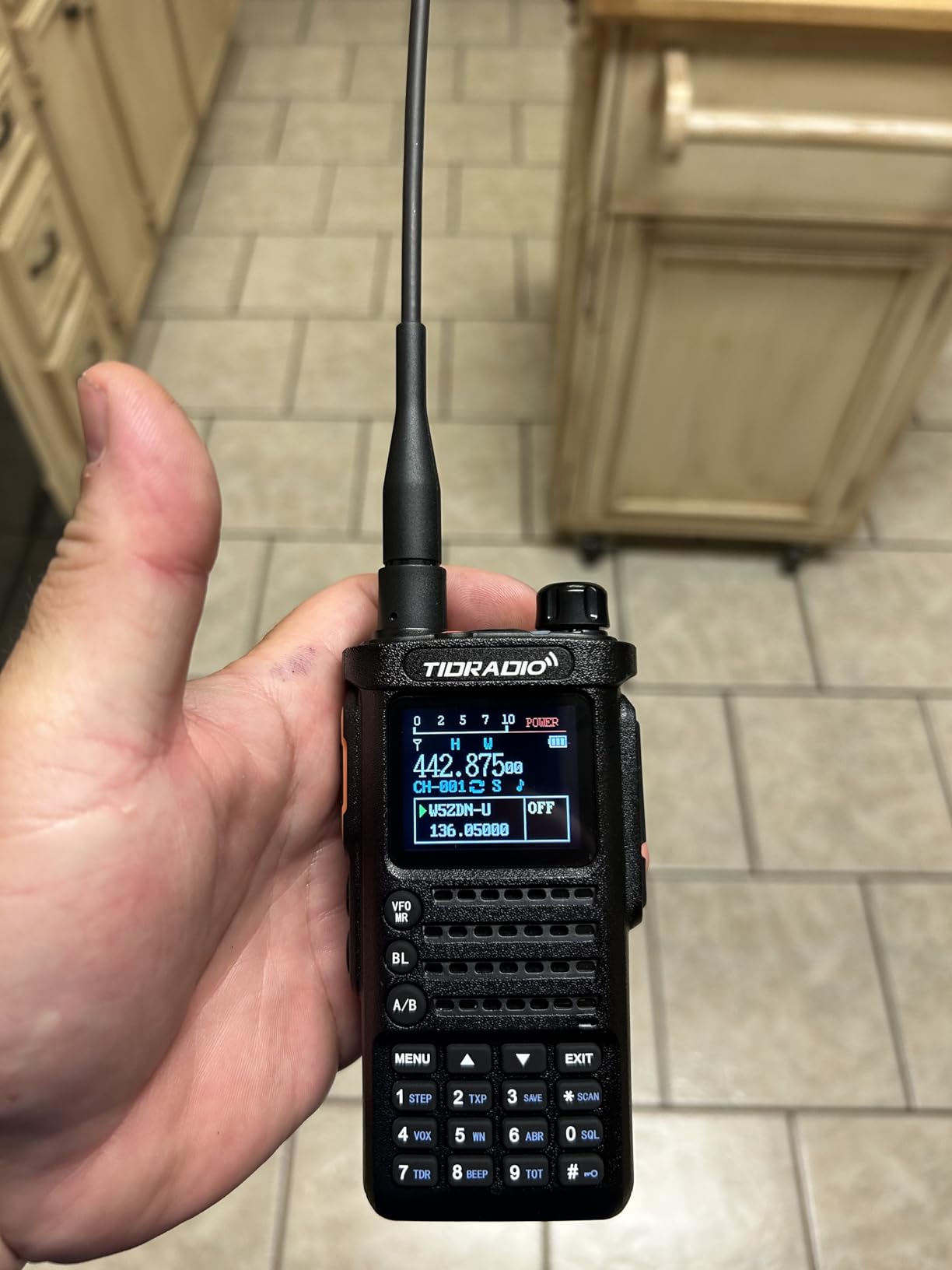 TIDRADIO TD-H9 10Watt GPS&APRS Ham Radio Multi-Band;Capable of Bluetooth Connectivity; Wireless Programming; Spectrum Analysis;SMS Message Text; NOAA Weather Receiver Handheld Two Way Radio (Orange) customer photo 2