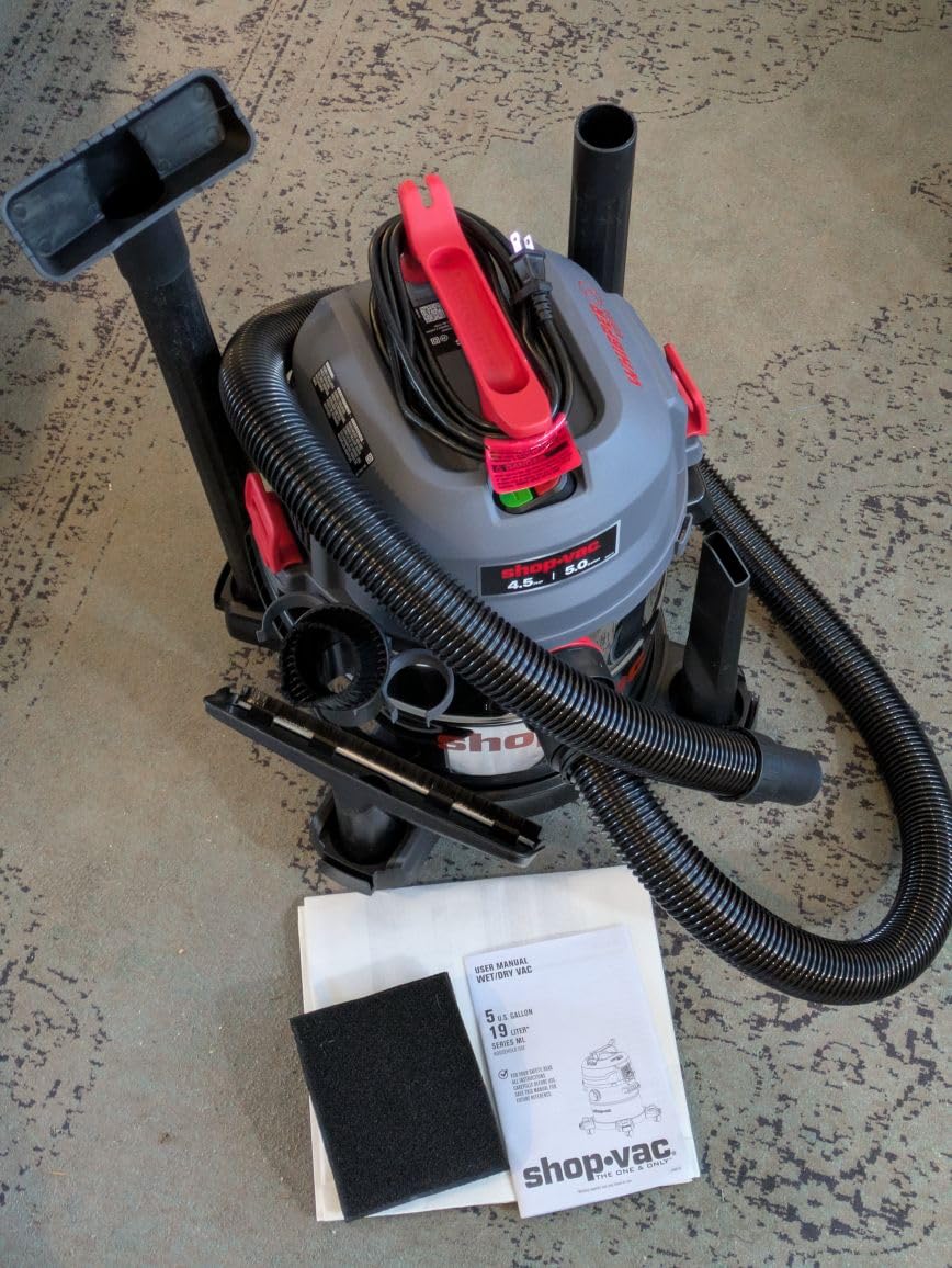 Shop-Vac 5 Gallon Ultra Quiet Shop Vacuum Wet and Dry, 4.5 Peak HP, 5430542 customer photo 2