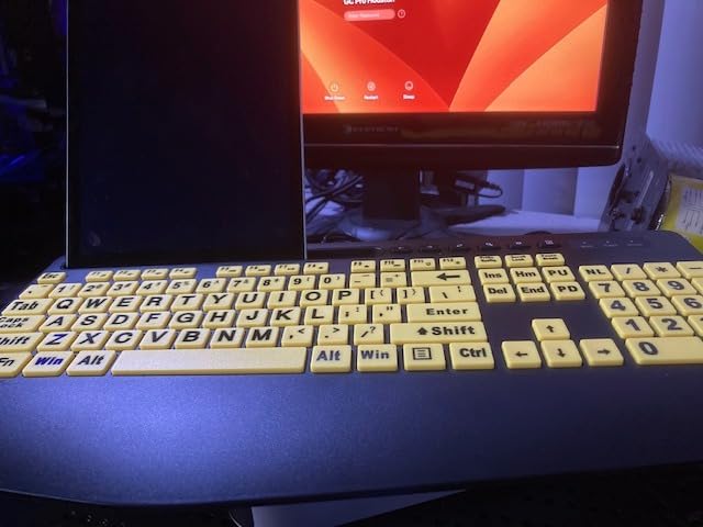 SABLUTE Wired Large Print Backlit Computer Keyboard, K11PRO customer photo 1