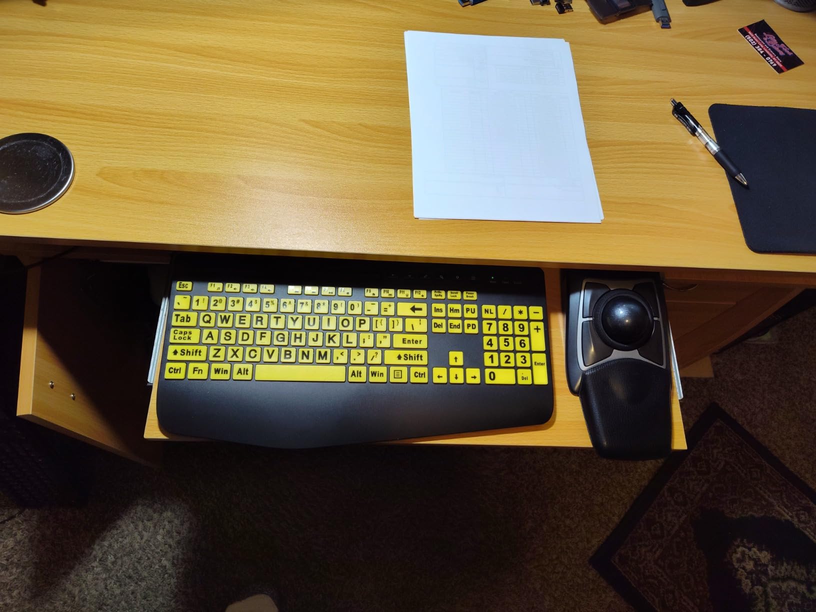 SABLUTE Wired Large Print Backlit Computer Keyboard, K11PRO customer photo 2