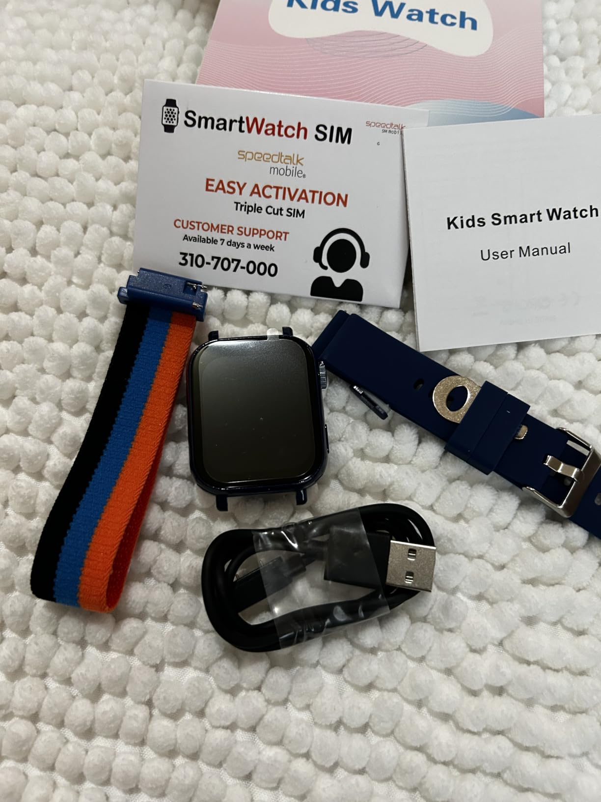 4G Kids Smart Watch for Boys Girls with GPS Tracker, SOS, Two Way Call Video Calling Voice Chat,School Mode, Alarm Clock,Safe Zones,Pedometer,Stopwatch,Games Children Smartwatch for 4-12 (4G Blue) customer photo 2
