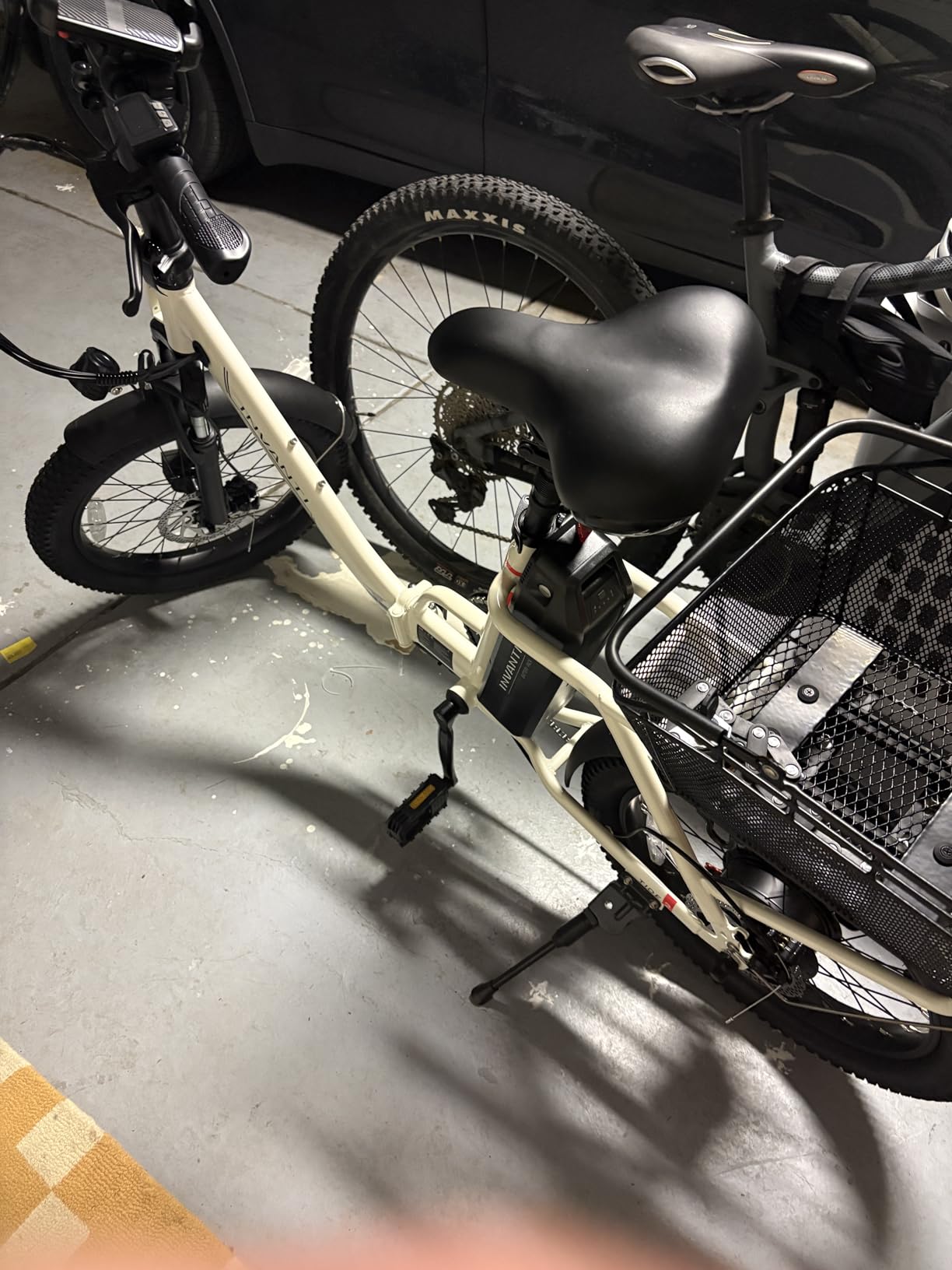 INVANTI Electric Bike for Adults, Electric Dirt Bike 750W Peak Motor,20MPH E-Bike with 48V 15.6AH Removable Battery, 20