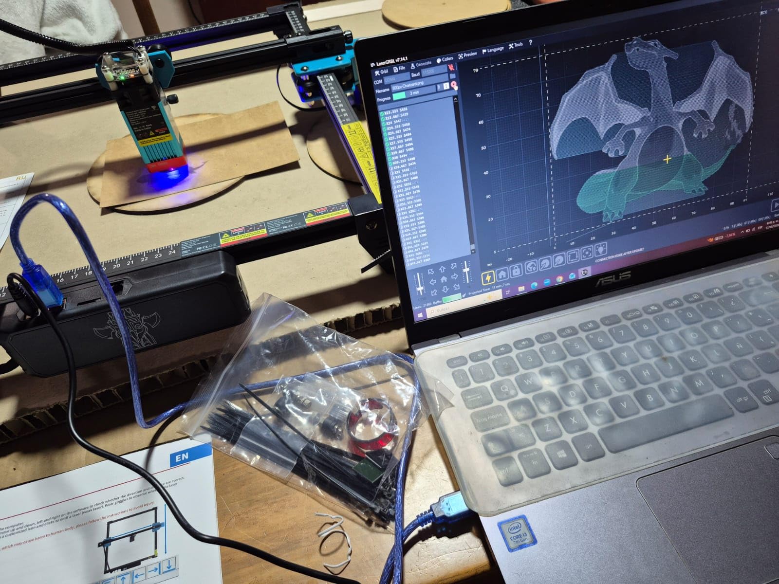 Twotrees TTS-10 Pro Laser Engraver,10000mW High Precision Laser Engraving customer photo 1