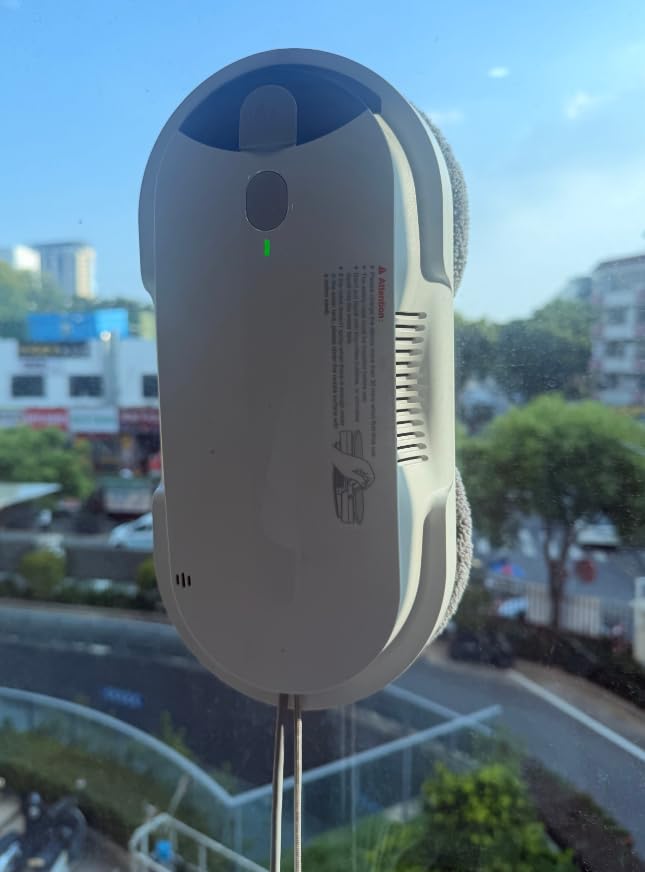 Window Cleaning Robot - Double Helix 4800-6400Pa Suction, (White) customer photo 2