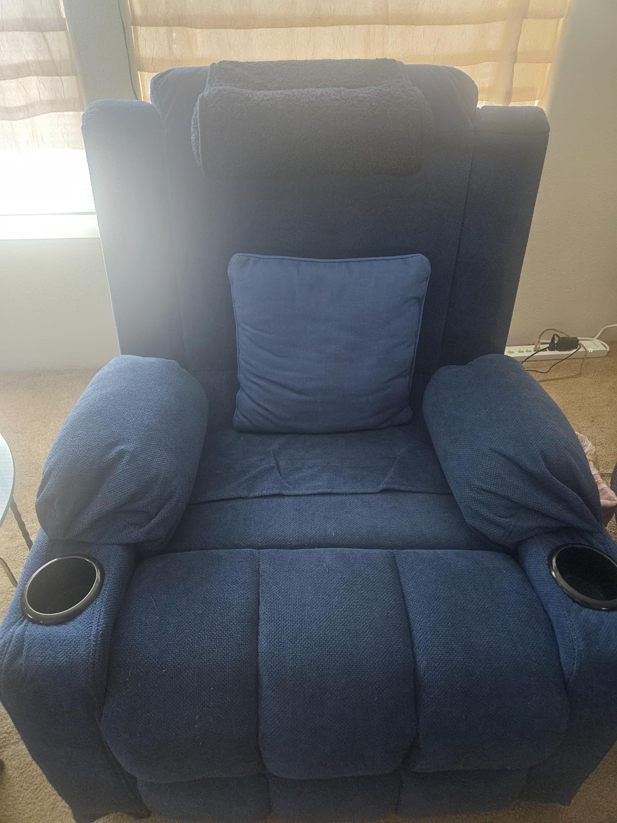 Ketaiyou Electric Power Lift Recliner Chair Sofa with Massage and Heat for Elderly, USB and Type-C Ports, Cup Holders, Infinite Position (Dk Grey2, Regular) customer photo 1