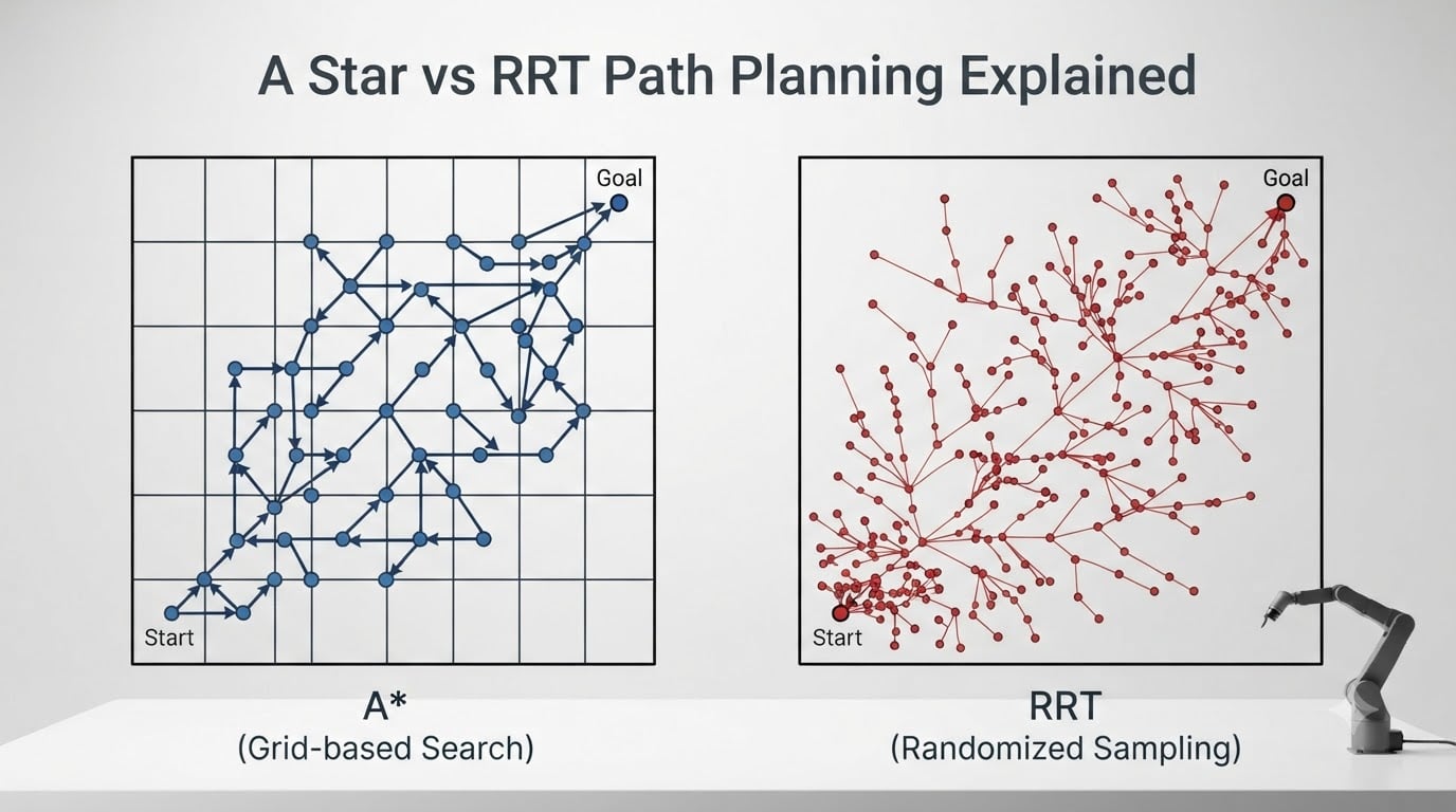 A Star vs RRT Path Planning Explained