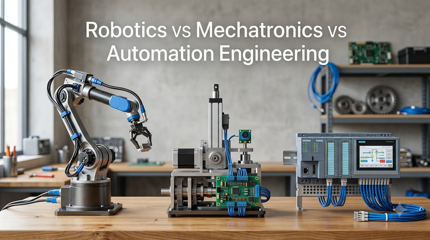 Robotics vs Mechatronics vs Automation Engineering
