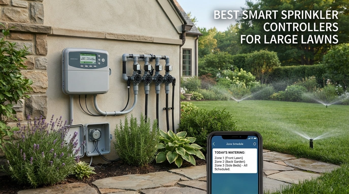 best smart sprinkler controllers for large lawns