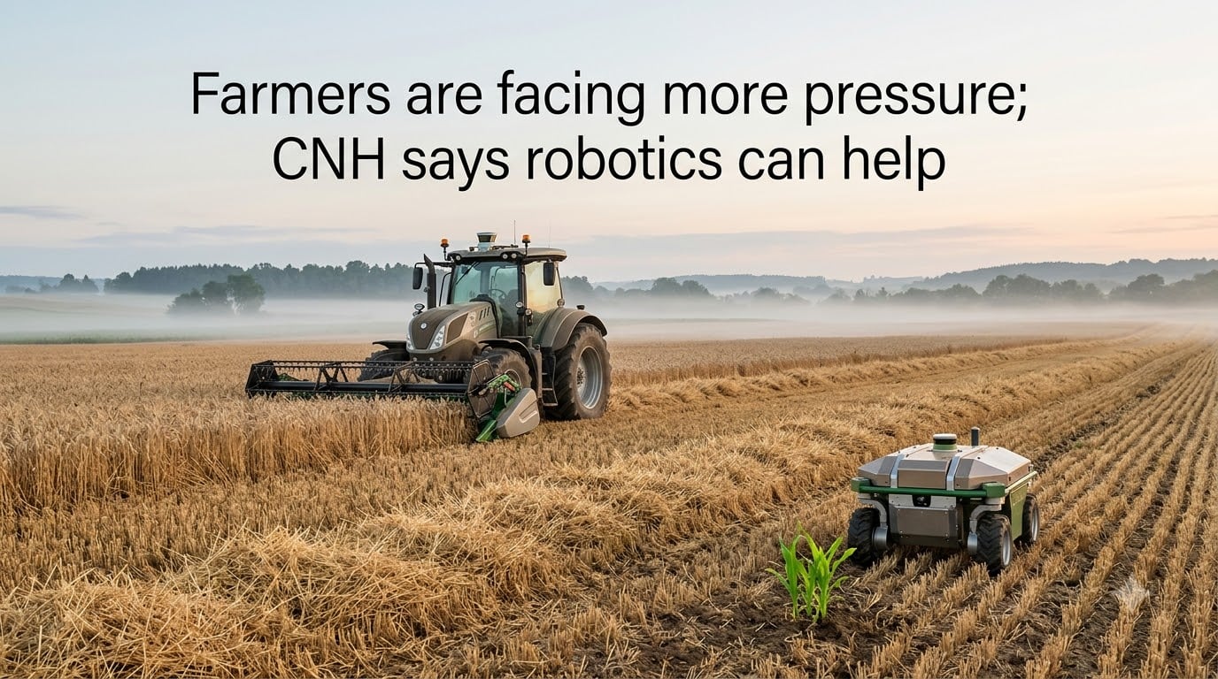 Farmers are facing more pressure; CNH says robotics can help