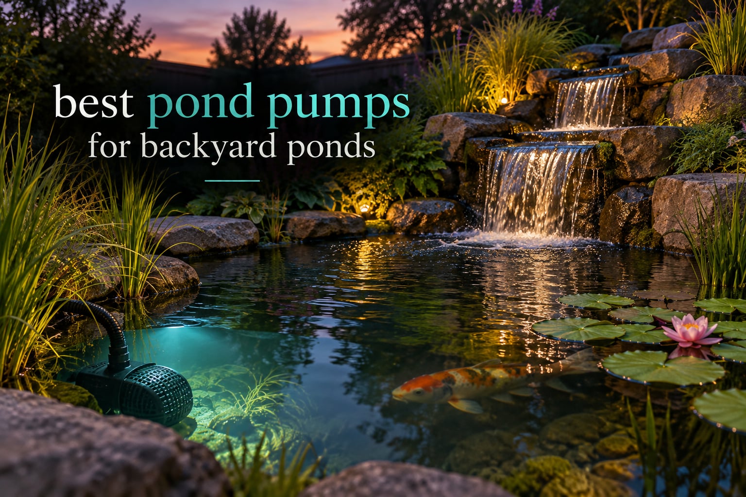 best pond pumps for backyard ponds