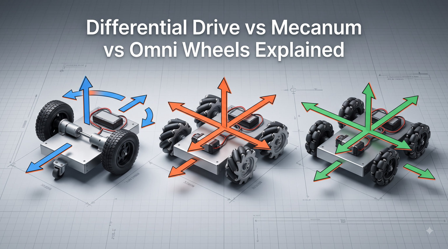 Differential Drive vs Mecanum vs Omni Wheels Explained