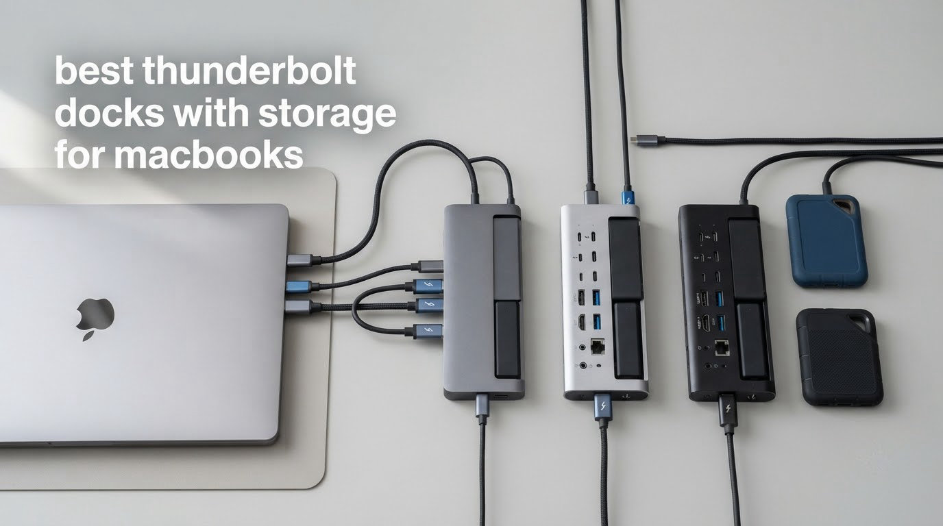 best thunderbolt docks with storage for macbooks